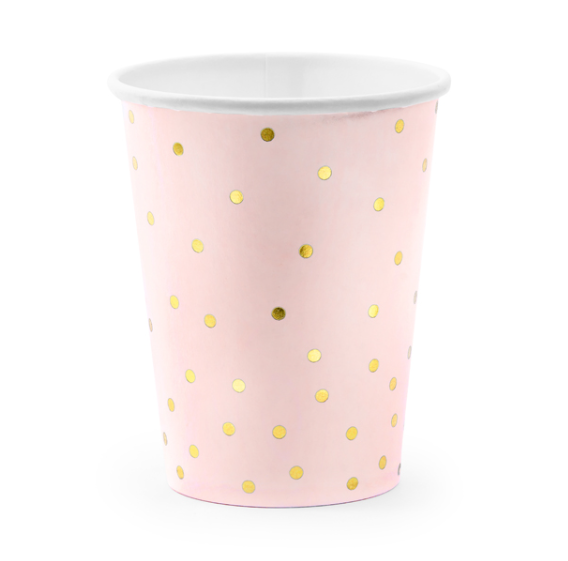 Pahvimukit pilkuilla, 6kpl