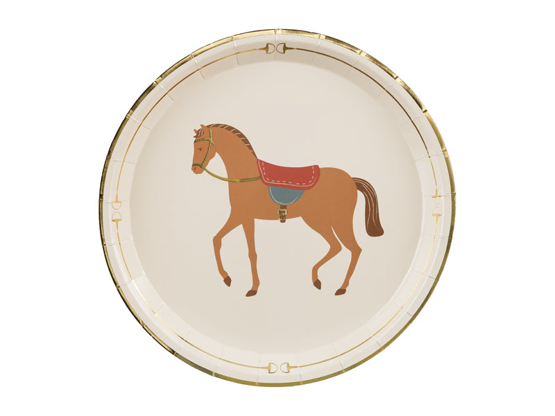 Pahvilautanen hevonen beige, 6 kpl