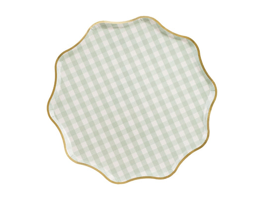 Pahvilautanen pastelliruudullinen, 6 kpl