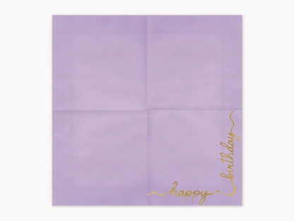 Lautasliinat - Happy Birthday pastelli värisekoitus, 12kpl