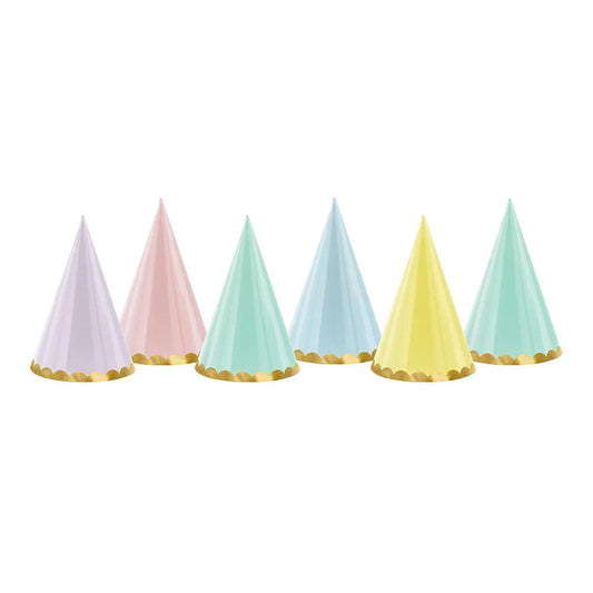 Juhlahatut pastellisävyiset, 6kpl